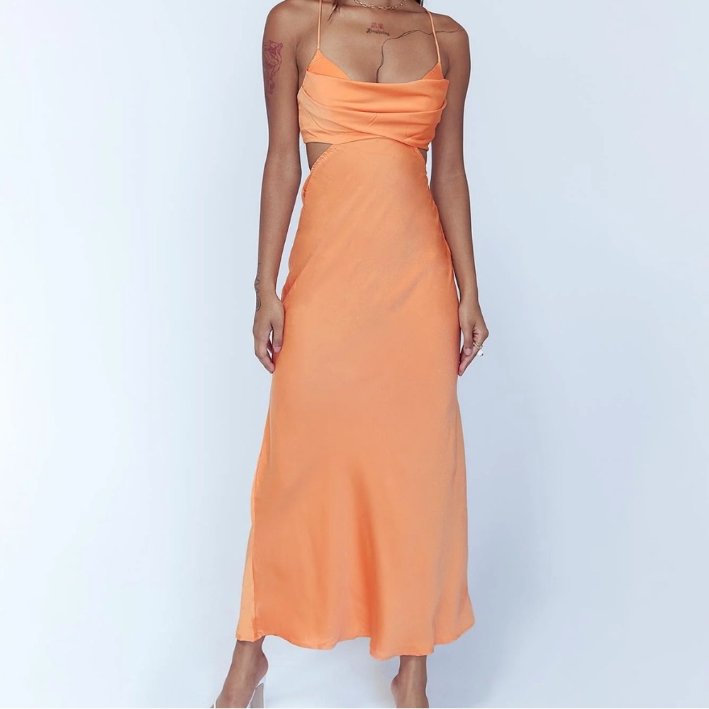 Giselle Midi Dress Orange